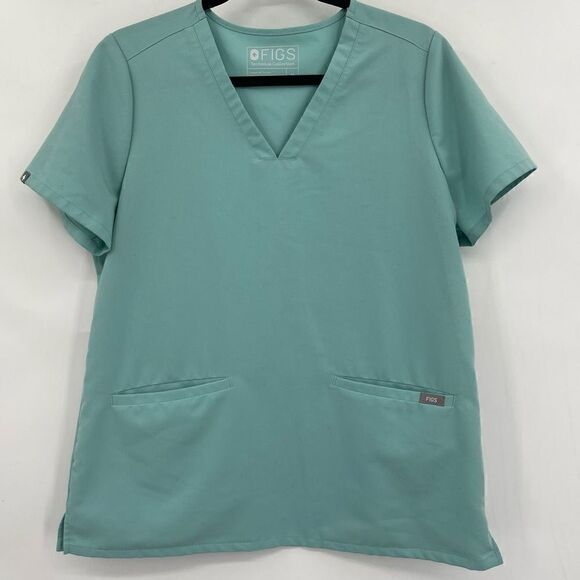 Figs Mint Green Technical Collection Classic Fit Casma Scrub Top - Picture 1 of 4